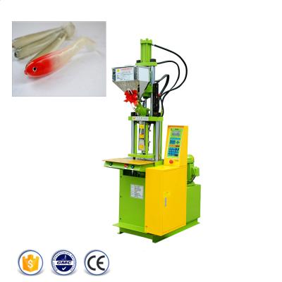 China Low Cost VERTICAL Liquid Soft PVC Plastic Fish Lures T Tail Fish Bite Injection Molding Machine for sale