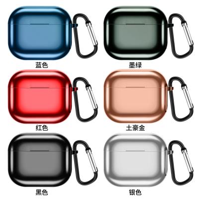 China Silicon Gel Shockproof Electroplating Case For Apple Airpods 3, Flexible Shockproof TPU Cover For Airpods 3 for sale