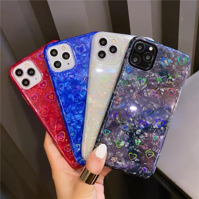 China Lightweight IMD TPU Electroplating Love For IPhone11pro MAX Colorful Pattern Mobile Phone Case for sale