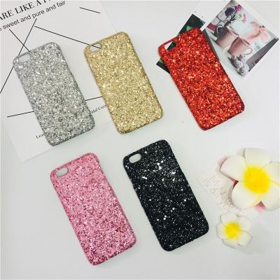 China Lightweight Shiny Glitter Hard PC Phone Case Shiny Sequin Shell For iPhone 7/8 for sale