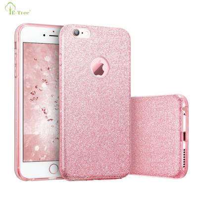 China Luxury Sparkle Sparkle TPU+PC Shockproof Bling Bling Shiny Case For iPhone 6/6s Cover Case for sale