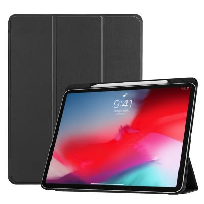 China New Arrivals Shockproof Leather Case For iPad Pro 11 Tablet Case, PU PC Hard Protective Flip Folio Case Cover With Pencil Stand for sale