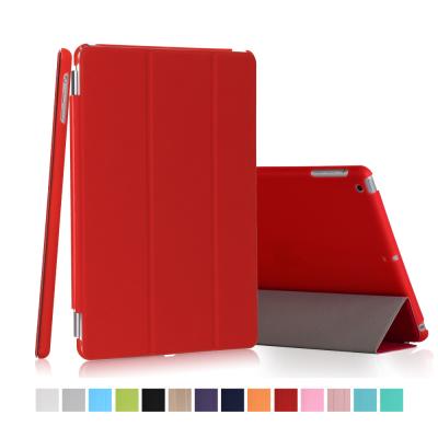 China Leather Flip Cover Separable Leather Smart Case For iPad 6 , For Ipad Stand Case Leather for sale