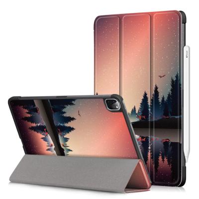 China 2020 New Custom Light Weight Printing Case For Ipad 11 Inch Three Times Tablet Leather Cover For Ipad pro for sale