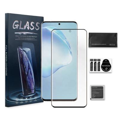 China Retail Packing Light Anti Bubble Scratch Free Tempered Glass 9H Screen Protector For Samsung Galaxy S20 for sale