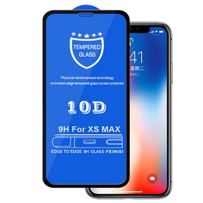 China Lightweight 9D 10D full coverage tempered glass for iPhone 11 XR XS max 7 8 plus, iPhone screen protector accessories for sale