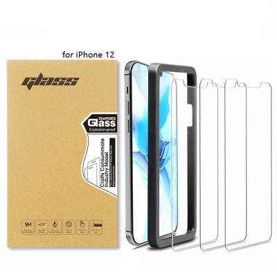 China Lightweight Screen Protector For Apple iPhone 12.3 Bundle With Installation View Tempered Glass Screen Protector Film For iPhone 12 Pro Max for sale