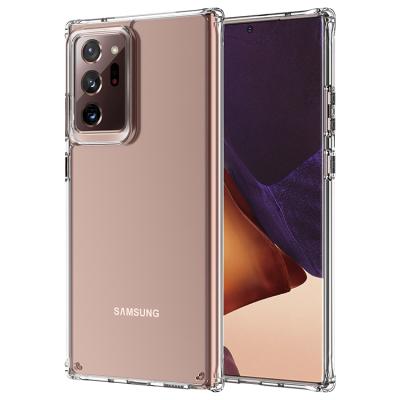 China Galaxy Note 20 Lightweight Shockproof Acrylic Crystal Cellphone Case For Samsung Ultra, Transparent Silicon PC Phone Cover For Note 20 Ultra for sale