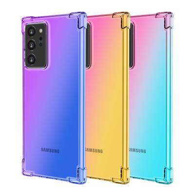 China Light Weight For Samsung Note 20 Phone Case Corner Dropproof Gradient Mobile Cover For Samsung Note 20plus for sale