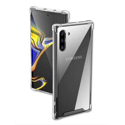 China Clear/Crystal Light Weight/Anti Scratch For Samsung Galaxy Note 10 Hard TPU Shock Absorption Smartphone Cover Case Acrylic Bumper Clear for sale