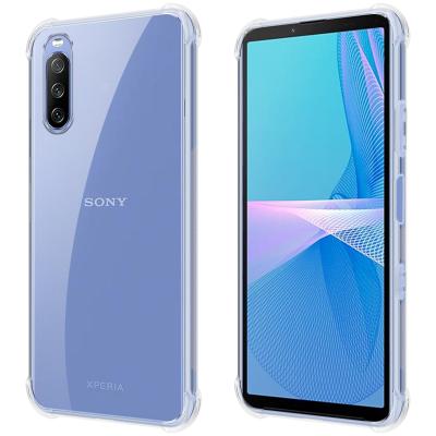 China Transparent Lightweight Shockproof Silicon Gel Mobile Phone Case For Sony Xperia 10 III, Clear TPU Phone Cover For Xperia 10 III for sale