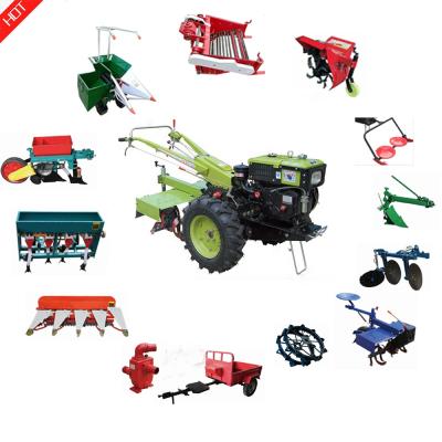 China Farms china factory supply diesel 2 wheel farming walking tractor for sale