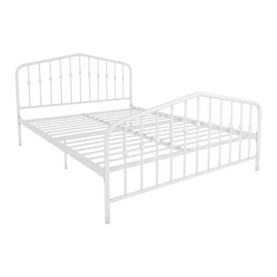 China New Design Knockdown Queen Size Modular Metal Bed Frame For Bedroom Iron Bushwick Metal Folding Beds for sale