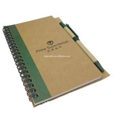 China 2021 Spiral Wrapping Paper Cover A4 Spiral Notebooks With Pen Journals Custom Logo Notebook Hardcover Book for sale