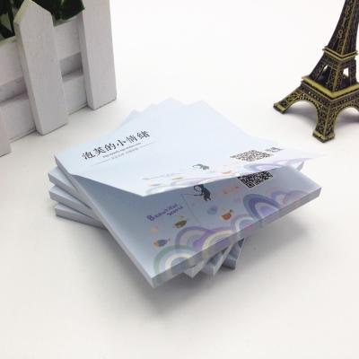 China Custom Logo Printed Self Adhesive Promotional Sticky Notes Memo Pad for sale