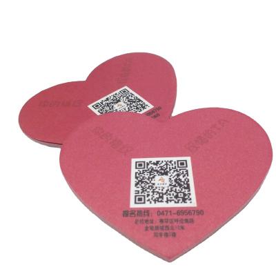 China Self-adhesive heart-shaped sticky notes top sell quality removable kawaii notes sticky notepad for sale