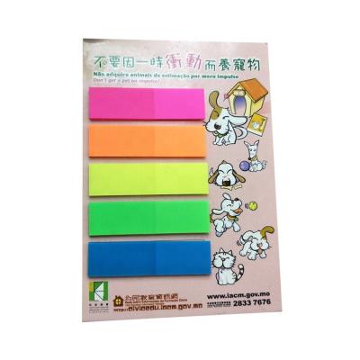 China Self Adhesive Custom Pet Sticky Note in Clear Neutral Transparent Notepads Page Flags Sticky Notes for sale