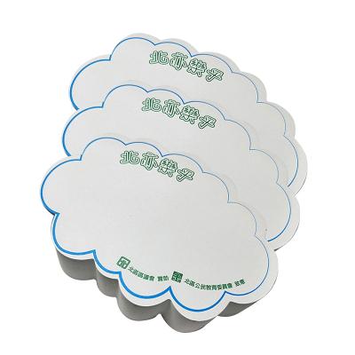 China Self Adhesive Customized Sticky Notes Memo Pad Set Custom Cute Multi Color Cloud Shape Sticky Note for sale