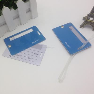 China Wholesale Suitcase OEM Luggage Tag Leather Customized Standard Size Plastic PVC Luggage Tag for sale