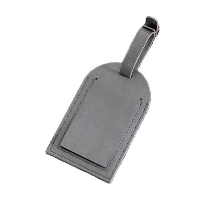 China New promotion factory design custom logo soft PU travel leather luggage tags for sale