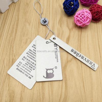 China Sustainable Custom Woven Recycled Price Tags , Size Tags For Clothing for sale