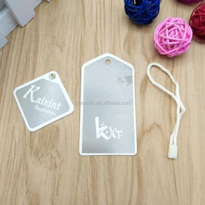 China Cheapest Recyled Jeans Mini Logo Design Paper Hang Tags For Kids Clothing for sale