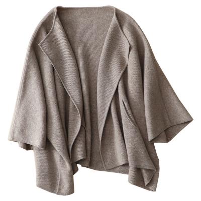 China Factory direct anti-pilling cashmere coat oversized cardigan with batwing sleeves cardigans for sale