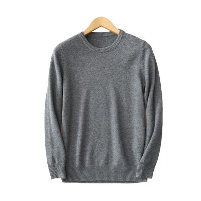 China Custom 100% Cashmere Sweater Mens Anti-Pilling O Neck 12GG Knitting Sweaters Classic Style Cashmere Sweater For Man for sale