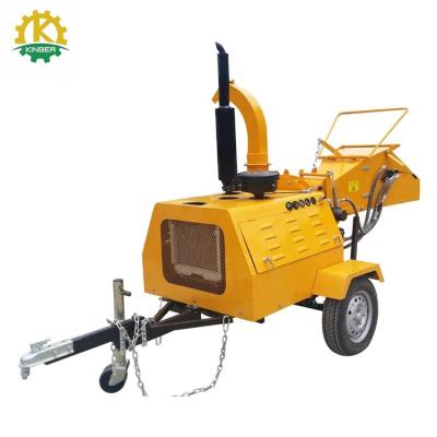 China Mobile Chip Kinger 50hp Diesel Engine Wood Chipper With Hydraulic Power for sale