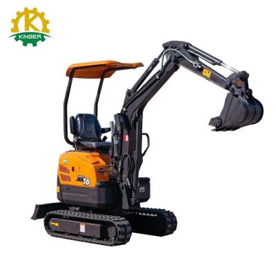 China Cheap Mini Small Excavator 1.6Ton Digging Machine Made In China 0.045cbm for sale