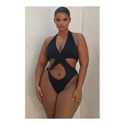 China Plus Size 2022 Summer Wrinkle High Quality Custom Sexy Women's Bikini One Piece Sexy Swimsuit Swimwear for sale