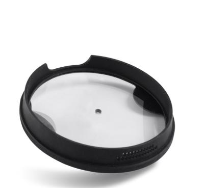 China Sustainable Cookware Cassrole Tempered Glass Pans Lid Pot Cover for sale