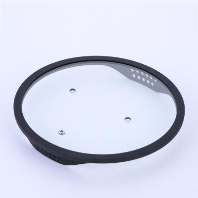 China 2020 Sustainable Hot Sale Universal Lid Cover And Spill Stopper With Silicone Rim for sale