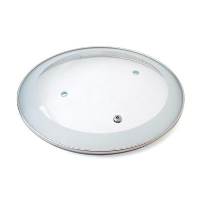 China Sustainable G Type Tempered Glass Lid For Cooking Pot Fri Pan for sale