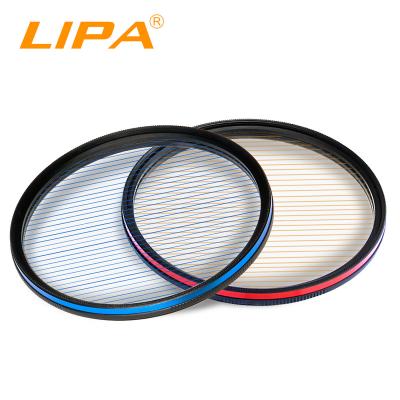 China LIPA OEM/ODM 49-95mm Waterproof Blue Mesh Orange Filter HD Coated Camera Filter Quality for sale