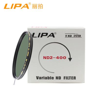 China Wholesale Adjustable Density ND Camera B270 Thin Filter 49mm Attenuator Optical Glass Variable Neutral ND Filter ND2-ND400 for sale