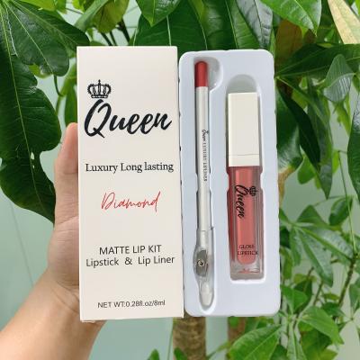 China Private Label Makeup Vegan Matte Lipstick Cosmetic Lip Gloss Set Liquid Lipstick Matte Lipstick With Logo for sale