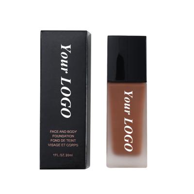 China Brighten 8 Color High Quality Liquid Matte Foundation No Logo Waterproof Long Lasting Base for sale