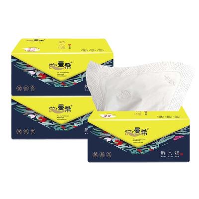 China Eco-friendly Factory Hot Sale 5ply Virgin Wood Pulps Facial Tissue Paper for sale