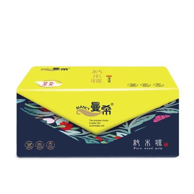 China Eco-friendly Virgin Wood Pulps 5 Ply Facial Tissue Package Soft Face Facial Paper Tissue For Home for sale