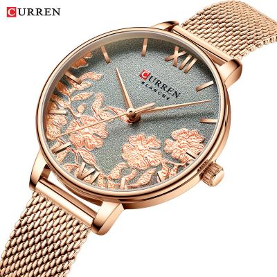 China Chronograph 2023Women Watches Top Brand Luxury Stainless Steel Strap Wristwatch For Women Rose Clock Stylish Quartz Ladies Watch for sale