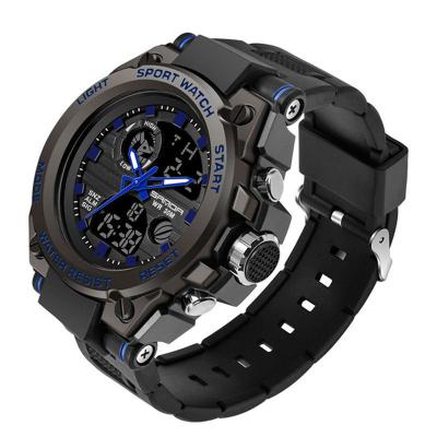 China Best Chronograph 2023SANDA 739 Silicone Analog-Digital Display Men Watch Hot Sale Fashionable Sport Watches OEM Customized for sale