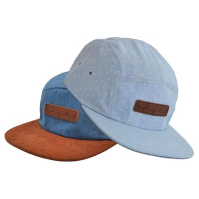 China JOINT Wholesale Hot Sale Custom Denim Women Men 5 Panel Camper Hats Outdoor Hat for sale