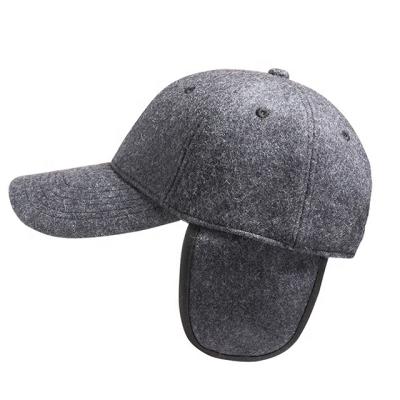 China COMMON Wholesale MIX COMMON Wholesale Winter Wool Hearing Protection Baseball Cap Warm Windproof Hat for sale