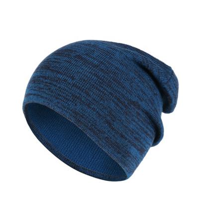 China Warm Women Beanie Cap Solid Color COMMON Outdoor Double Sided Winter Sports Hat for sale