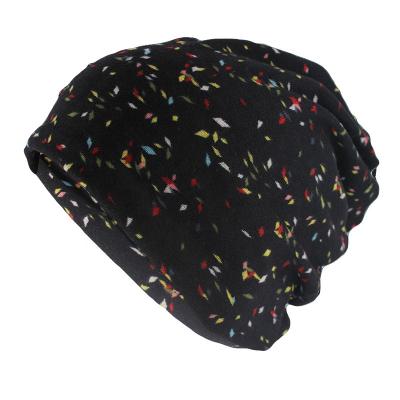 China COMMON Simple Embroidery Knitted 100% Custom Cotton Patch Hat Ponytail Beanie Mask Hat Manufacturers for sale