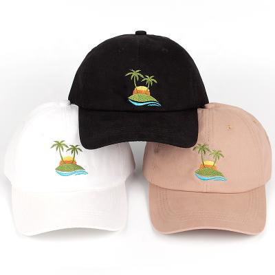 China COMMON 6 Panel Washed Cotton High Quality Twill Embroidery Women's Custom Dad Hat for sale