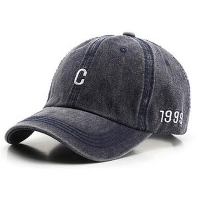 China COMMON Cotton Embroidery 6 Panel Unstructured Washed Dye Dyed Vintage Style Custom Dad Hat Cap for sale