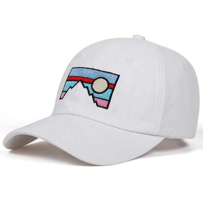 China Low Moq COMMON Custom Wholesale Embroidered Cotton Sports Baseball Dad Hat Adult Hat for sale