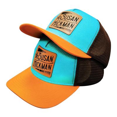 China Custom Richardson 112 Trucker Hat JOINT Logo Printing Snapback Leather Patch Mesh 5 Panel Embroidery Hats for sale